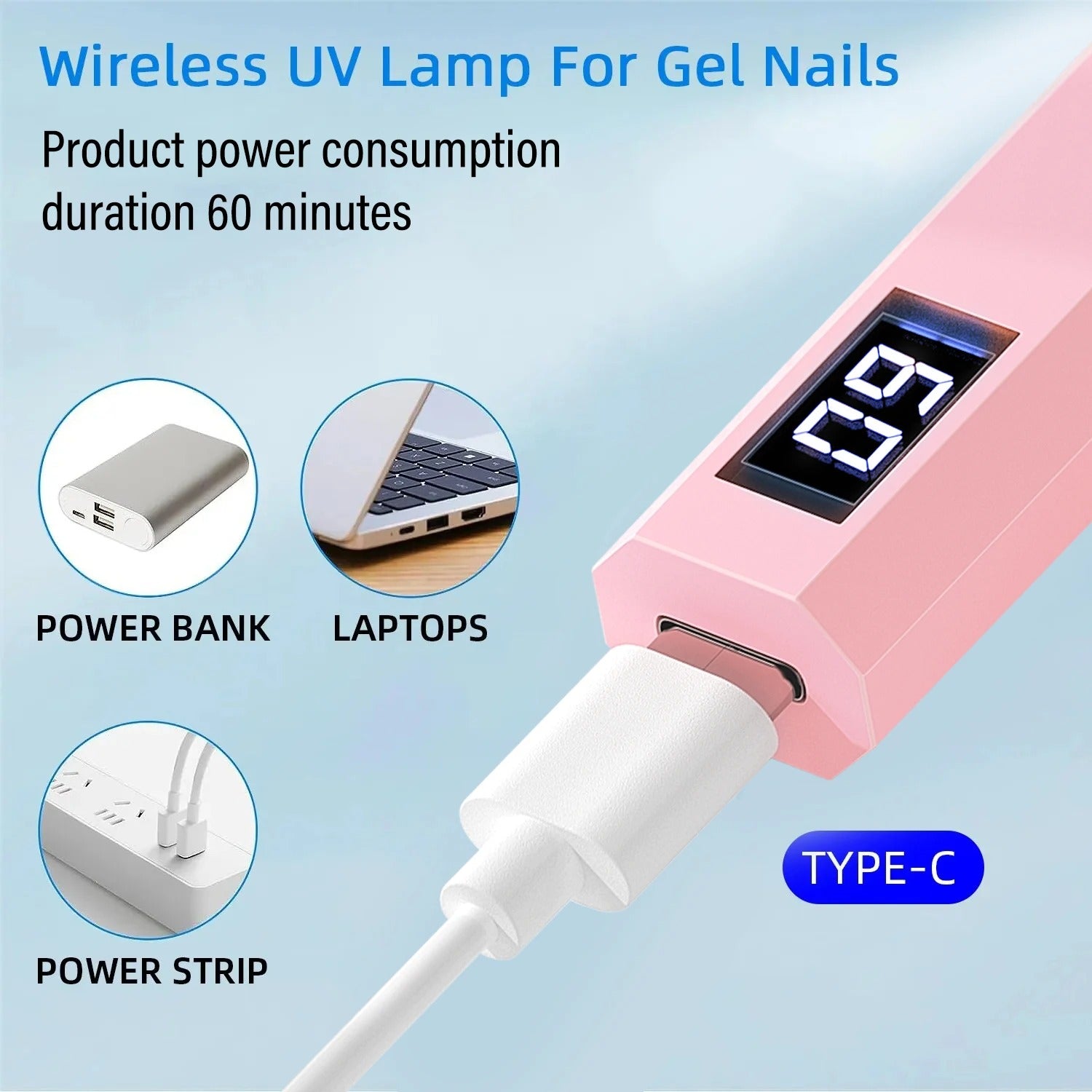 YIKOOLIN Mini UV/LED Nail Lamp